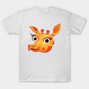 Giraffe Face hand Drawn T-Shirt